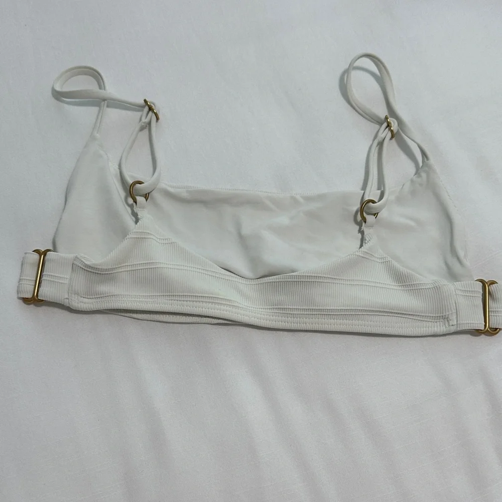 White Ribbed Bikini Set - Picture 3 of 5